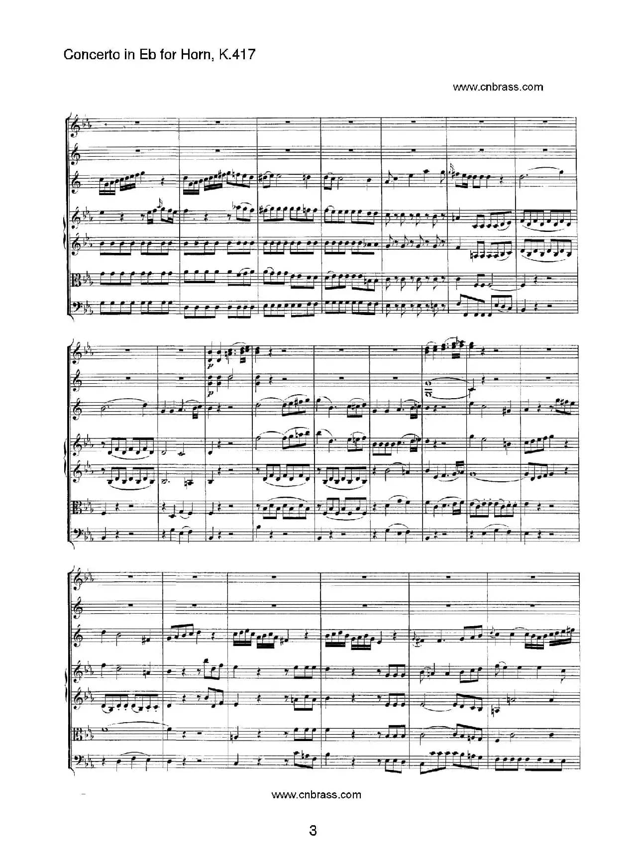 圆号协奏曲（作品K417）