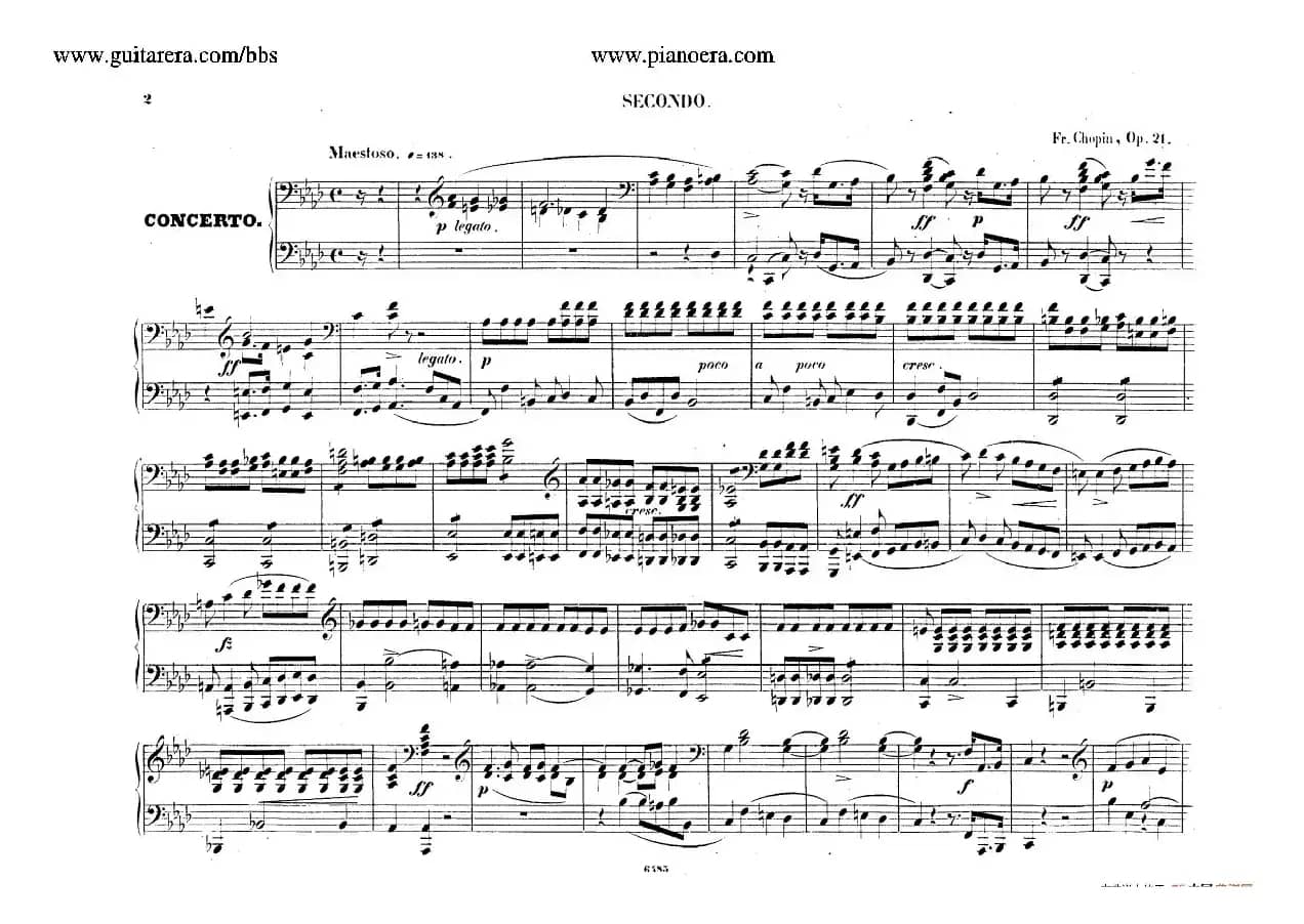 Piano Concerto No.2 in f Minor Op.21（f小调第二钢琴协奏曲·四手联弹版）