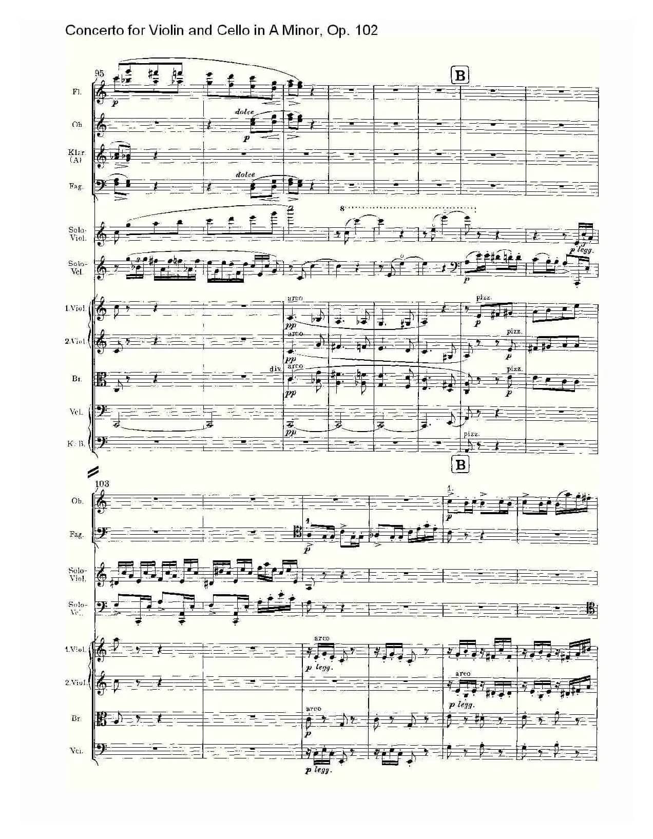 A小调小提琴与大提琴协奏曲, Op.102第三乐章