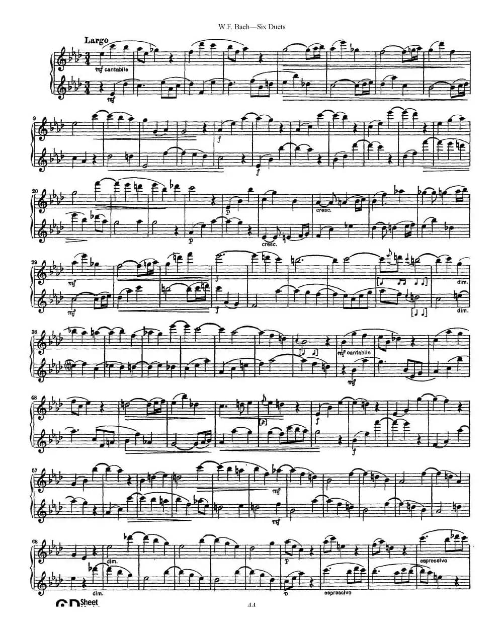 Six Duets（6首二重奏）（6）