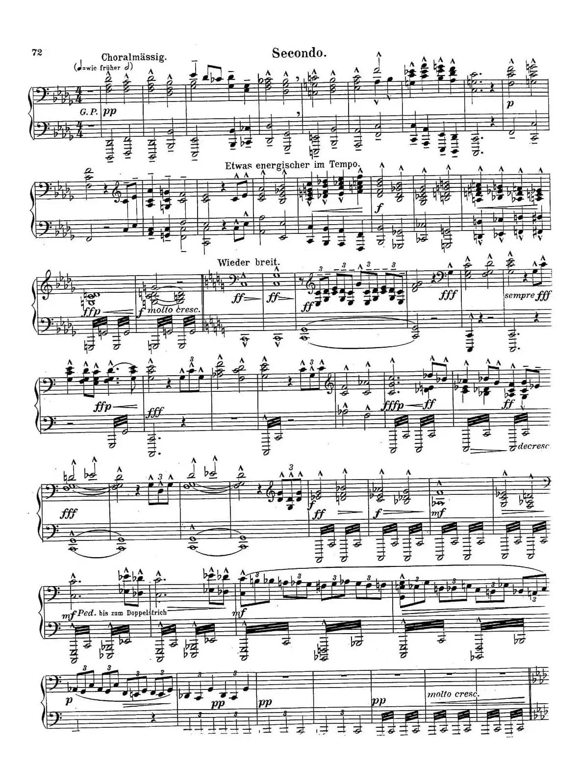 c小调第二交响曲“复活”（Ⅴ）（改编四手联弹版）