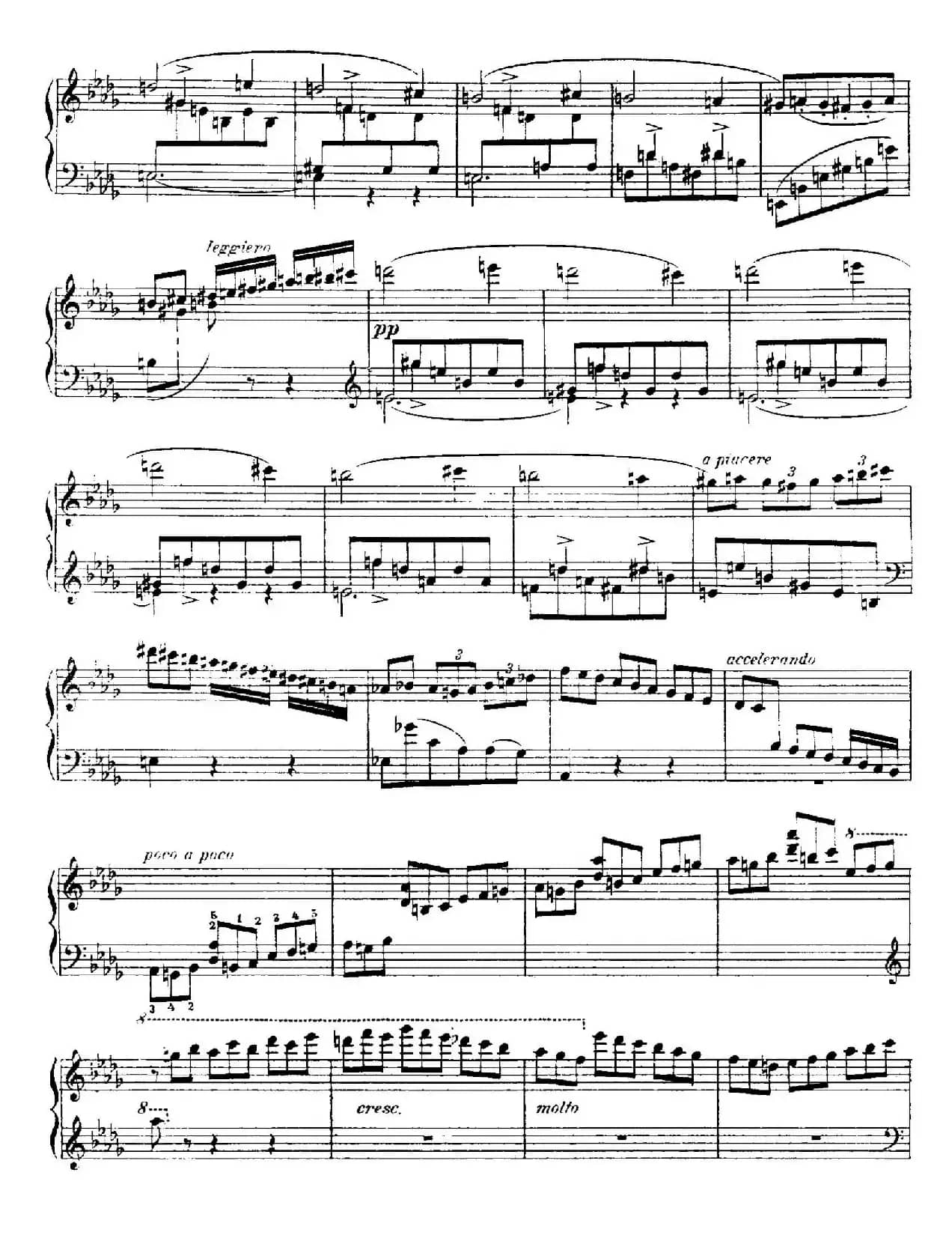4 Valses Caprice（4首随想圆舞曲）（Op.38 No. 2 in D-flat）
