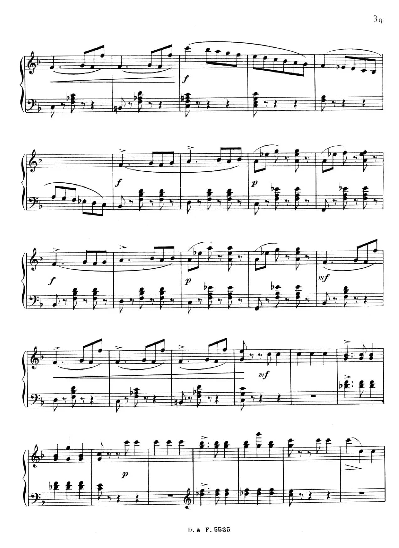 F大调第四圆舞曲 Valse No.4 （Op.90）