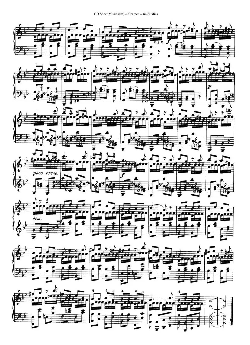 Cramer - 84 exercices（66—70）（克拉莫84首钢琴练习曲）