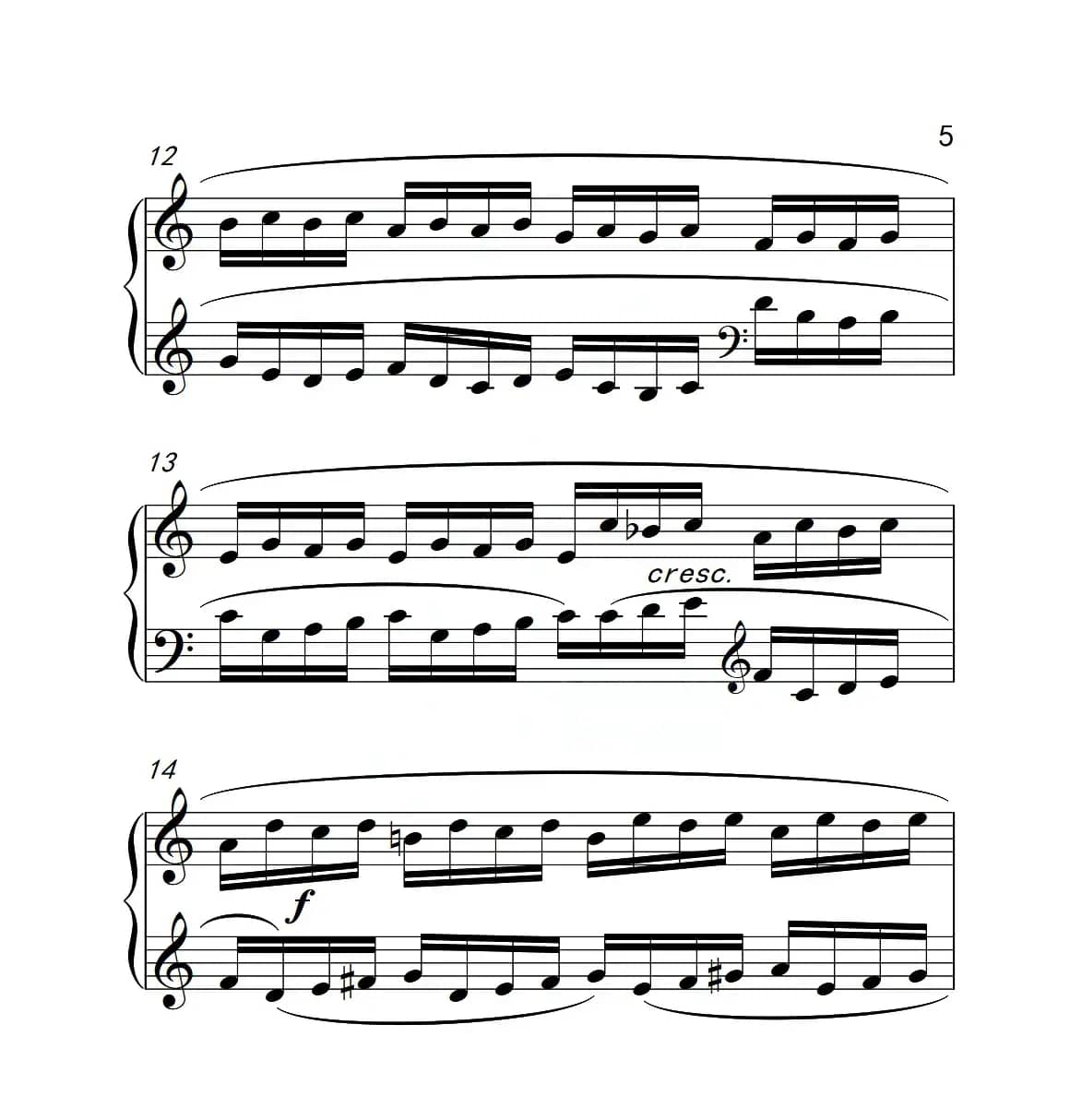 第六级A组 练习曲（中国音乐学院钢琴考级作品1~6级）