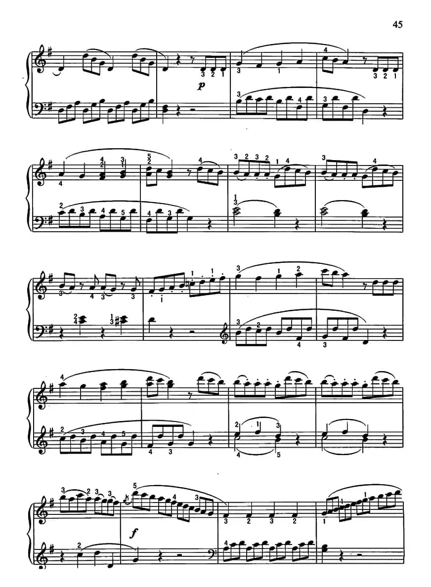 贝多芬G大调小奏鸣曲第一乐章（Op.49.No.2）