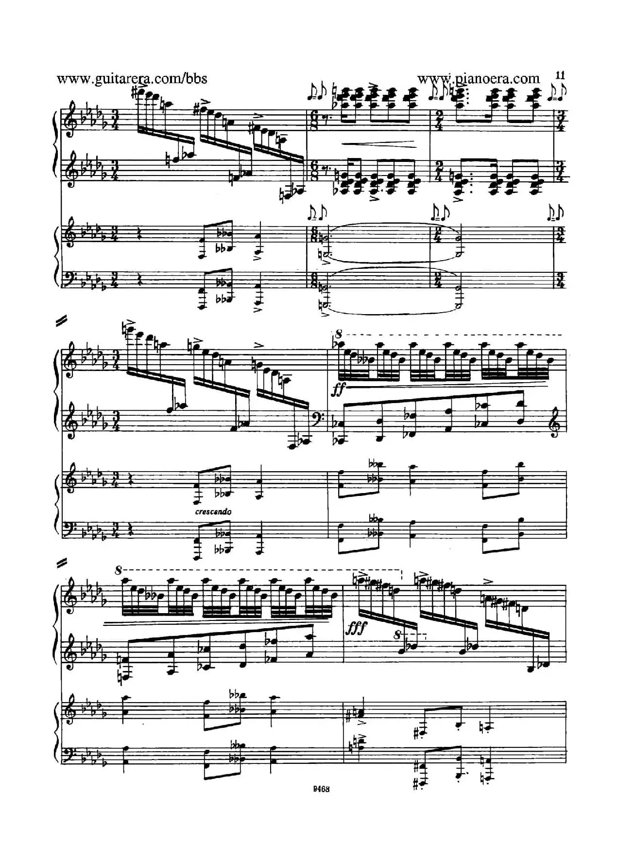 Piano Concerto in D-flat Major Op.37（降D大调钢琴协奏曲·Ⅰ·双钢琴）