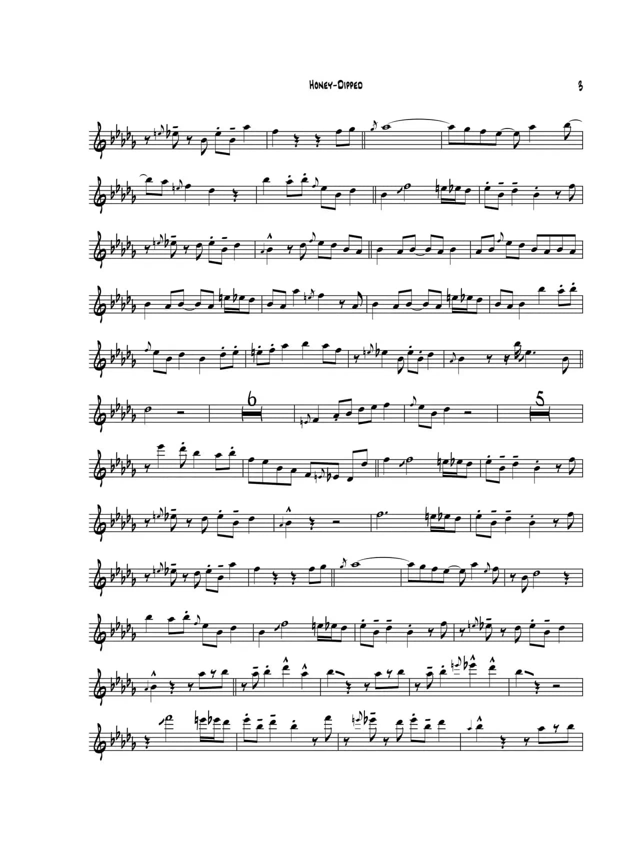 Honey Dipped（中音萨克斯）