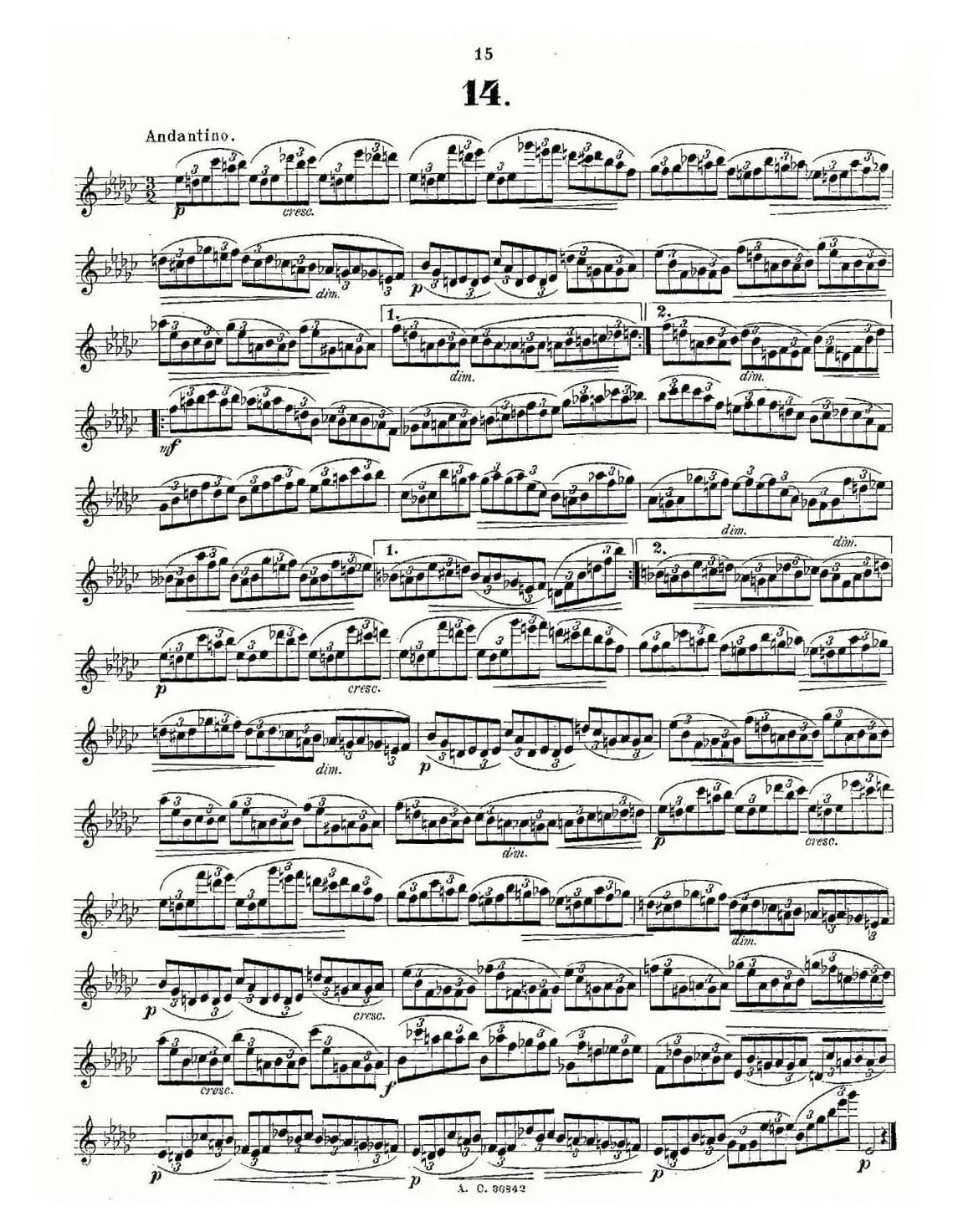 24首长笛练习曲 Op.21 之13—24