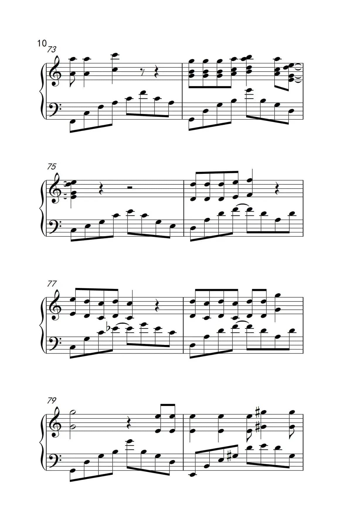 红蔷薇（《弹吧音教》制谱版）