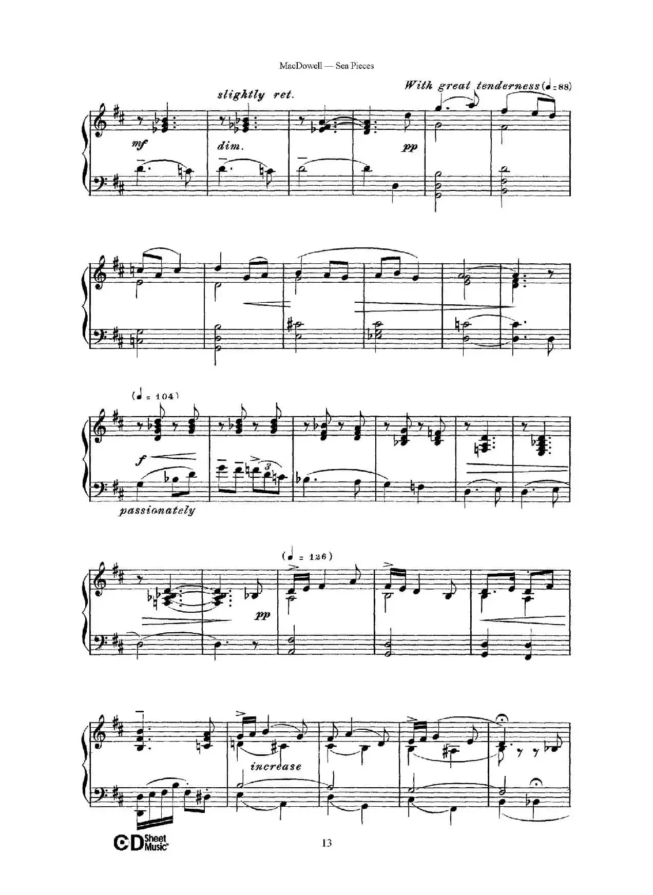 海景 Sea Pieces Op.55(No.5)