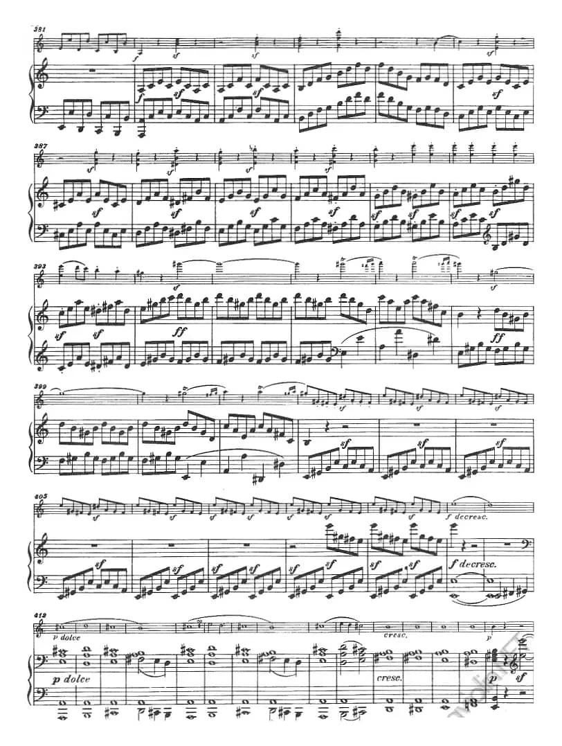 献给好友鲁道尔夫·克鲁采：奏鸣曲（A大调、小提琴+钢琴伴奏）