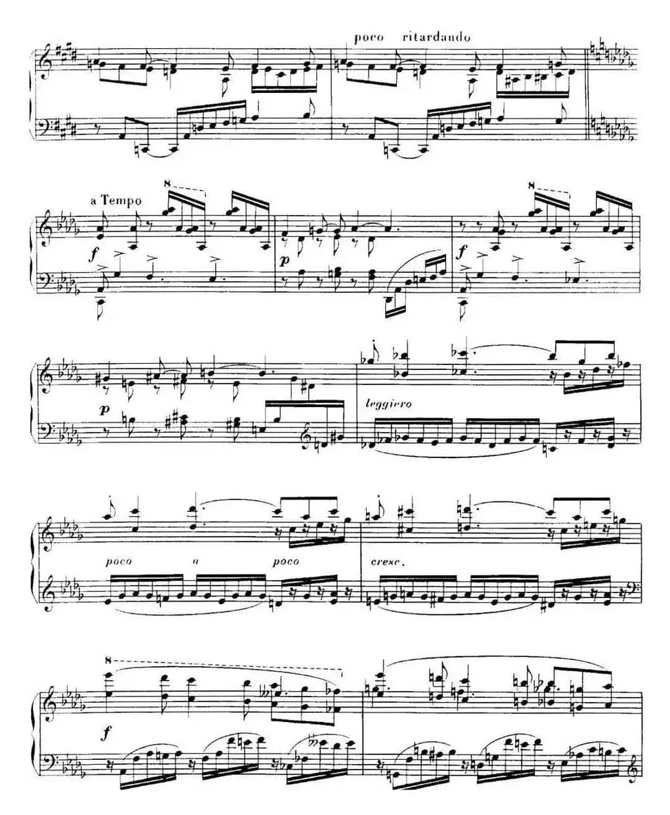 福雷13首船歌：Barcarolle No·8 in D-flat, Op·96