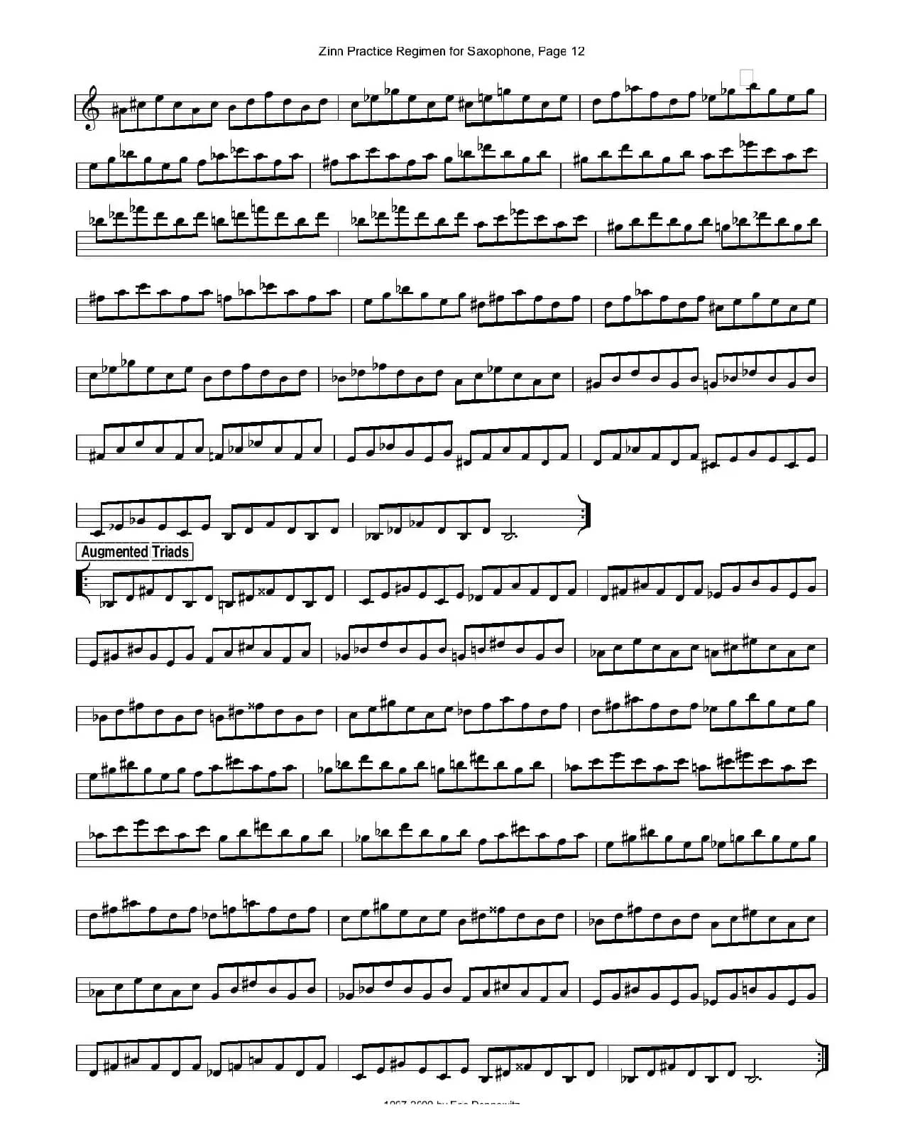 ZinnRegimenSax2009练习曲