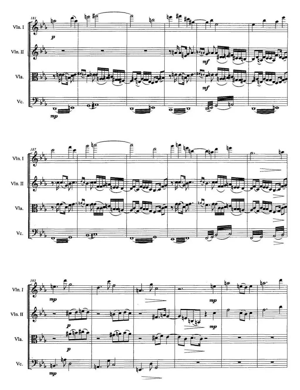 兰花花（弦乐四重奏）