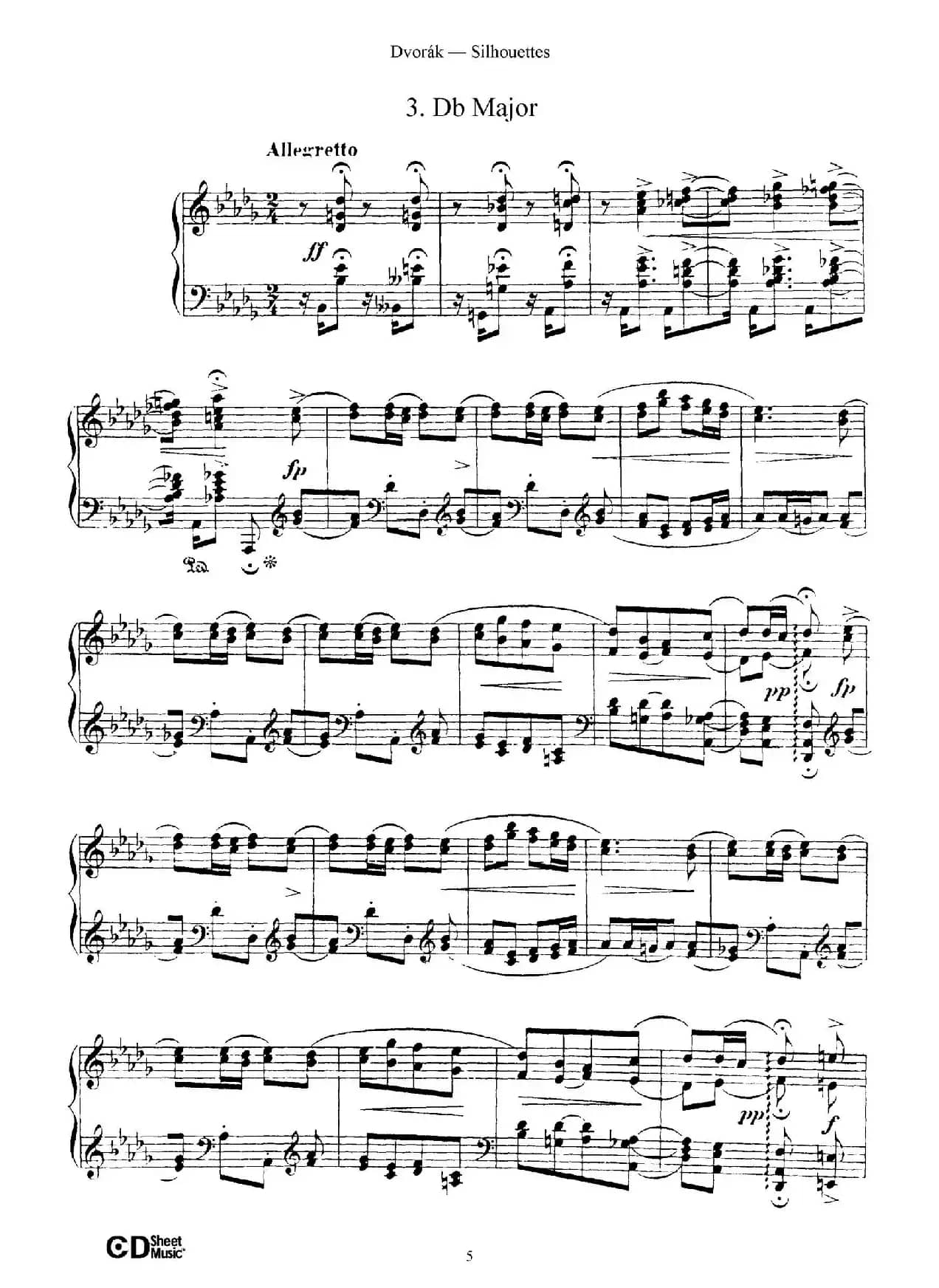 12 Silhouettes Op.8（12首剪影·3）