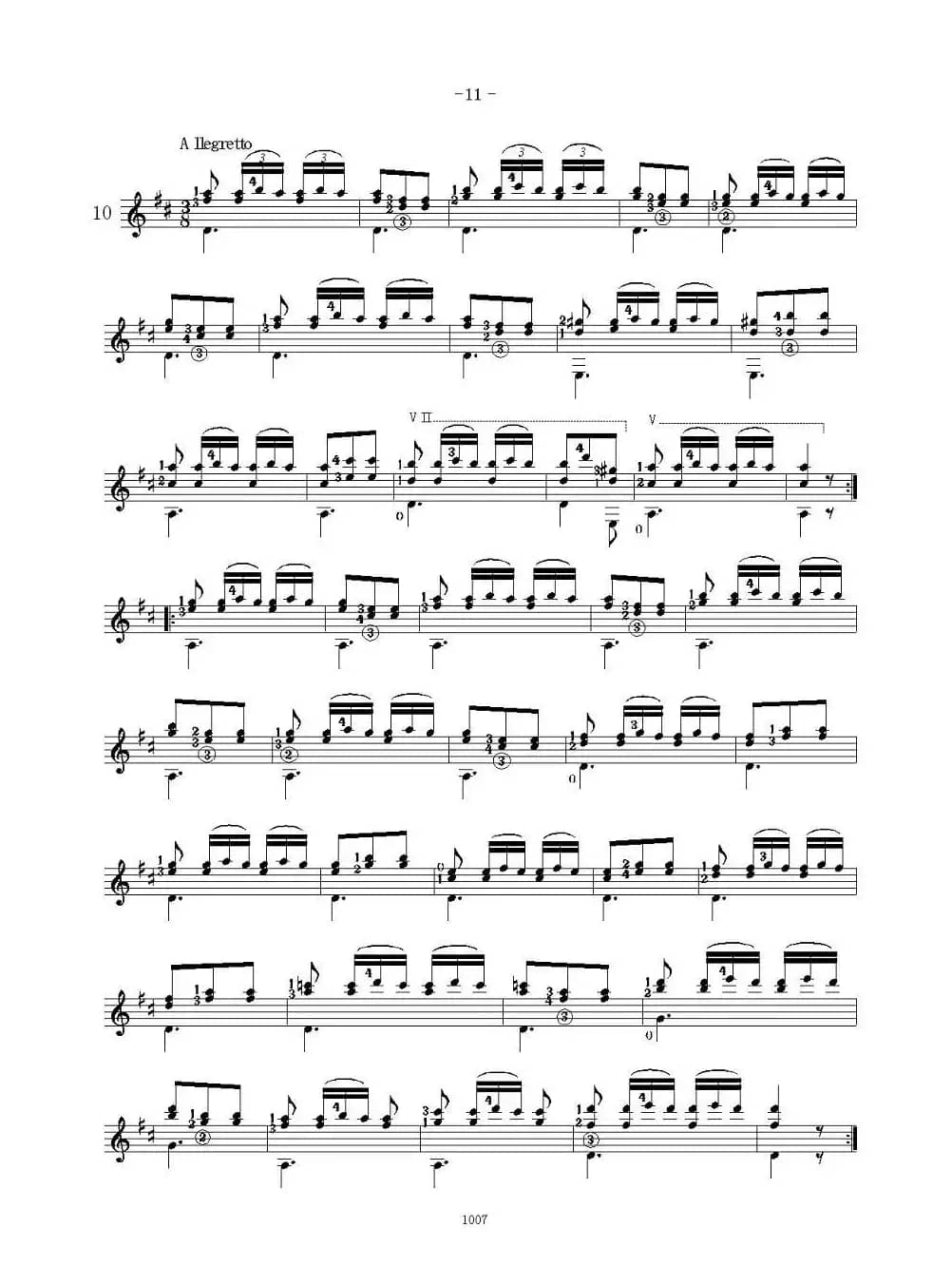 卡尔卡席25首练习曲之6——10