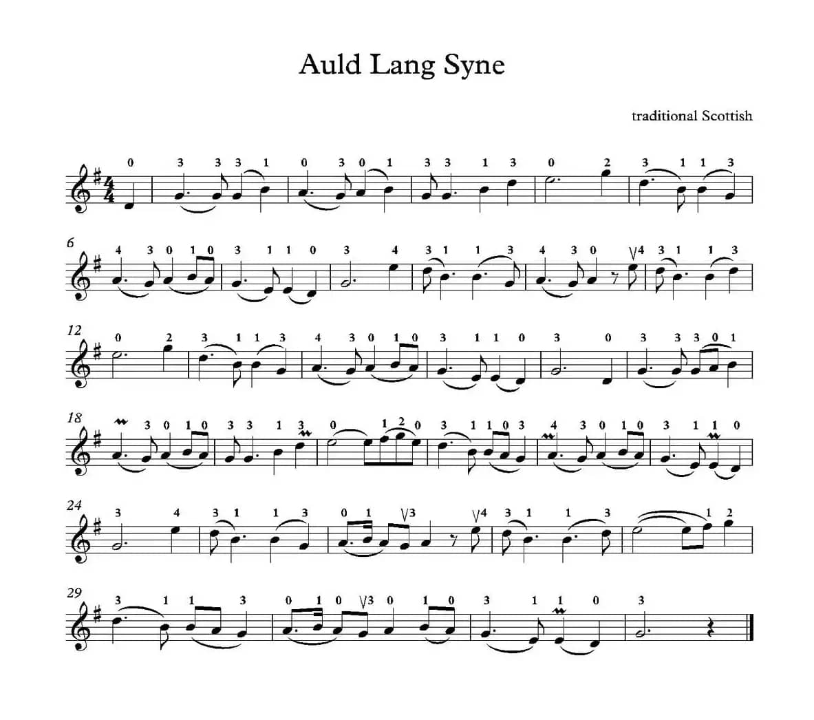 Auld Lang Syne