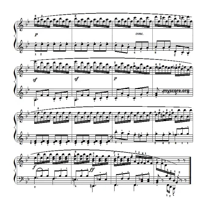 车尔尼（Czerny）849第13首曲谱及练习指导