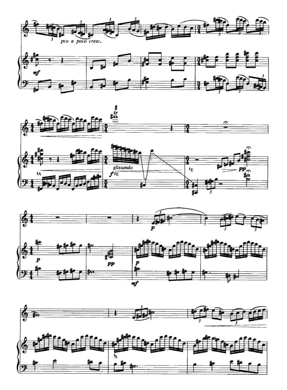 春（长笛+竖琴）