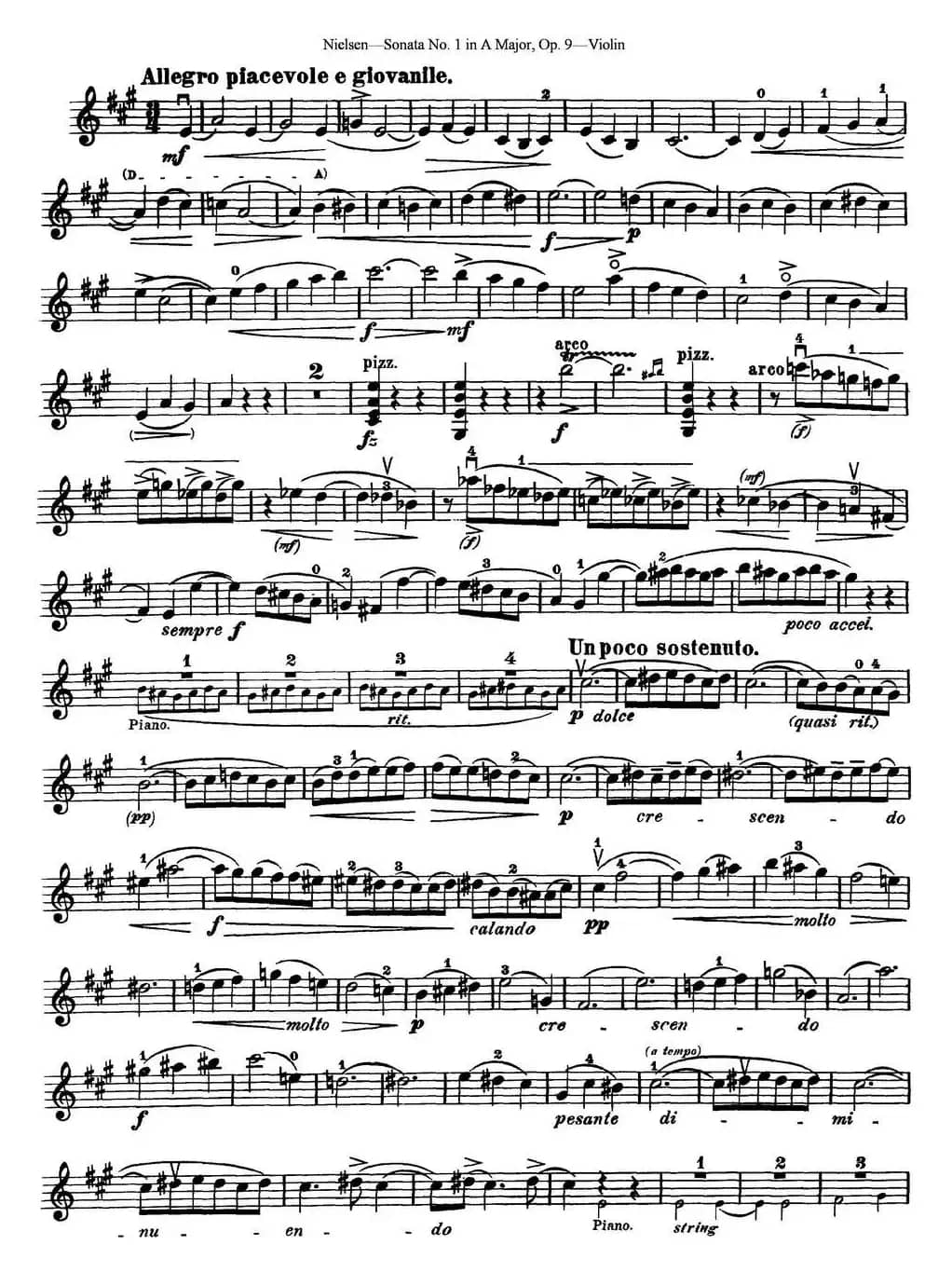 Violin Sonata No.1 in A Major Op.9