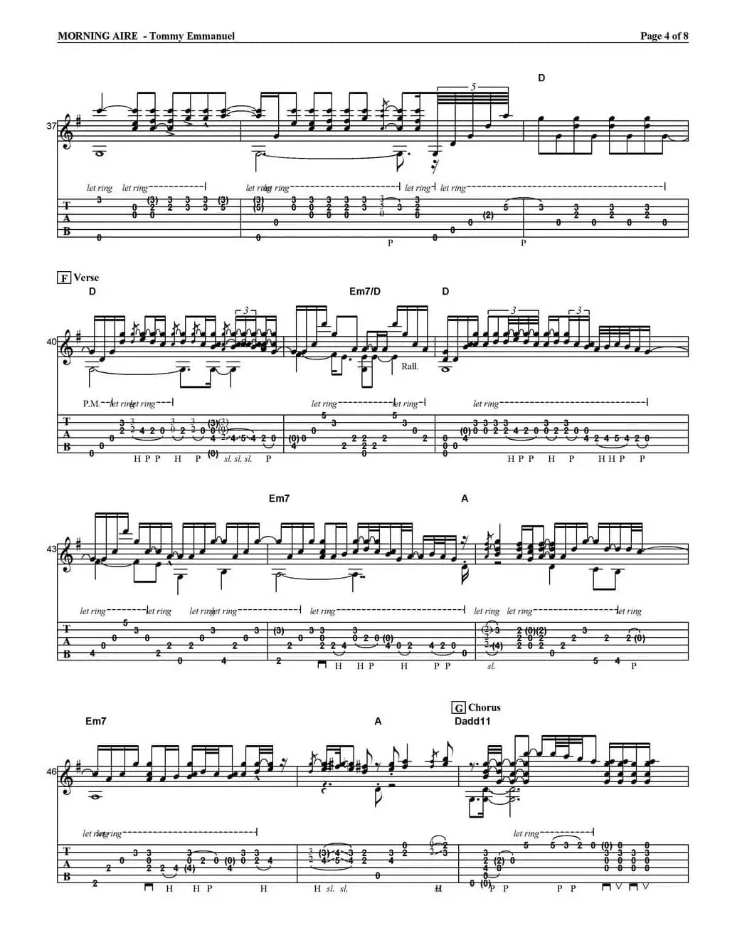 tommy emmanuel：morning aire（指弹吉他）