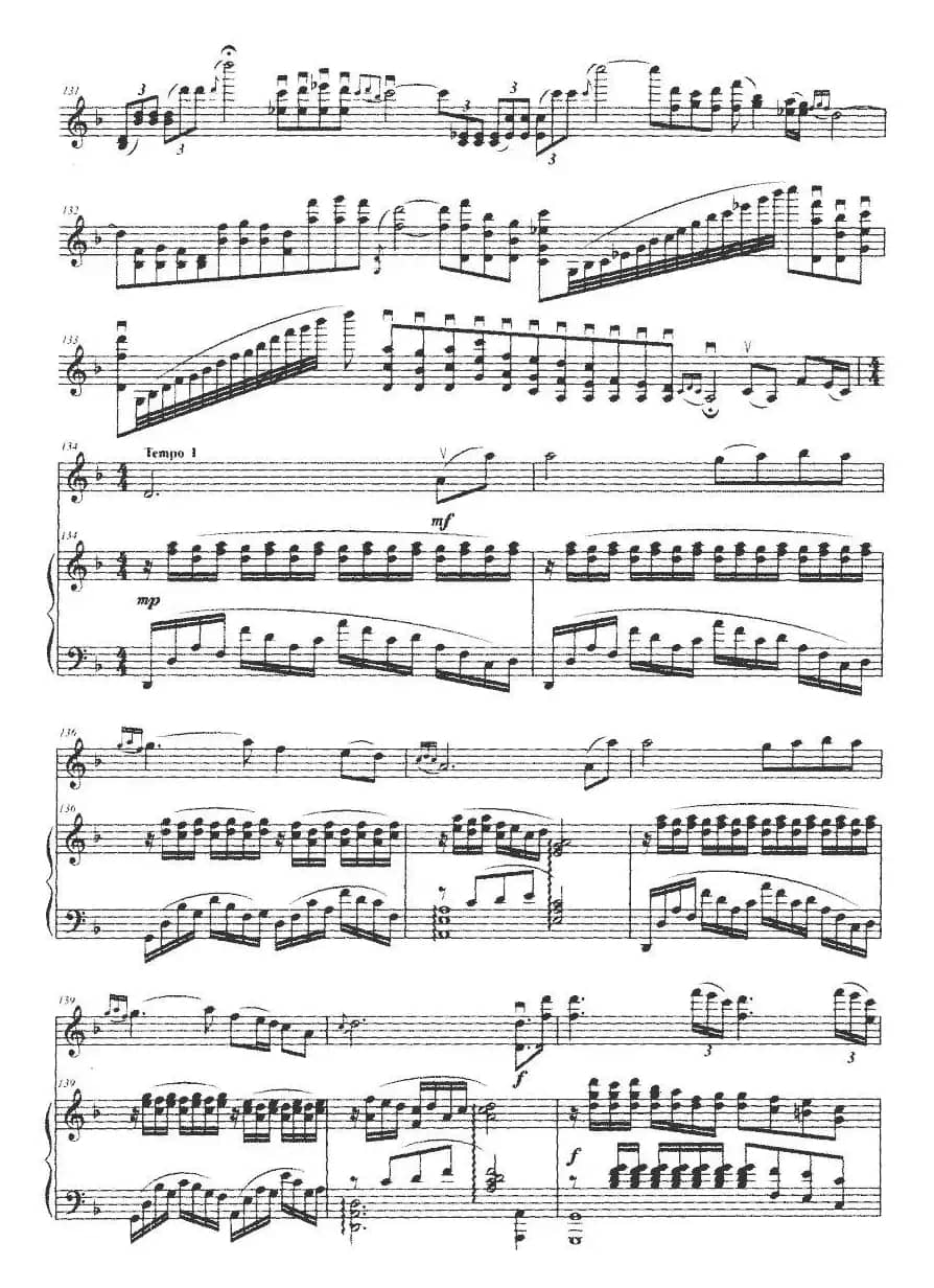 红河之恋（小提琴+钢琴伴奏）