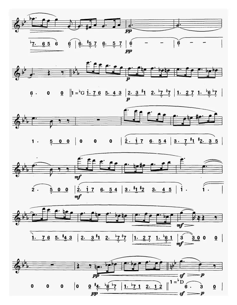 西西里舞曲（线简谱对照版）