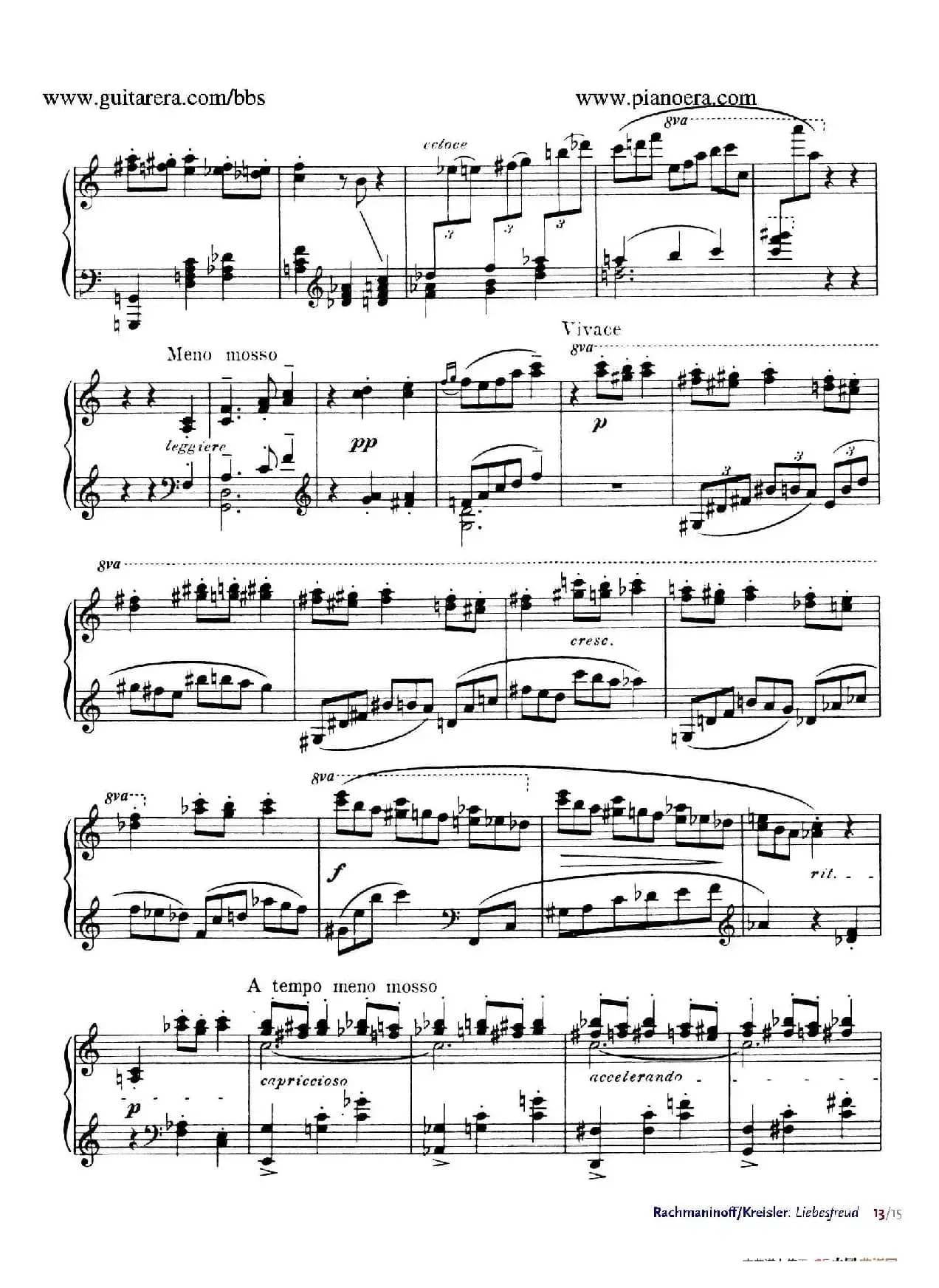 Liebesfreud(爱的喜悦)(钢琴独奏版)