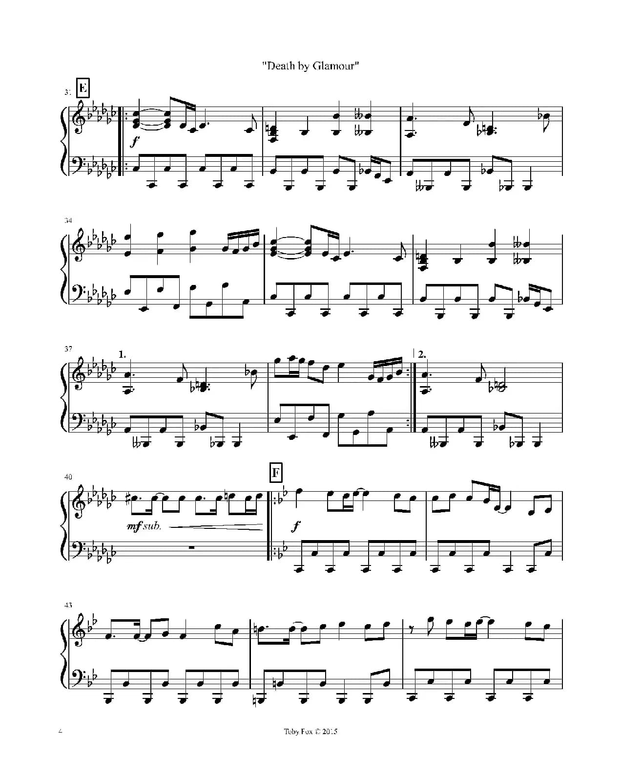 Death by Glamour（Solo）