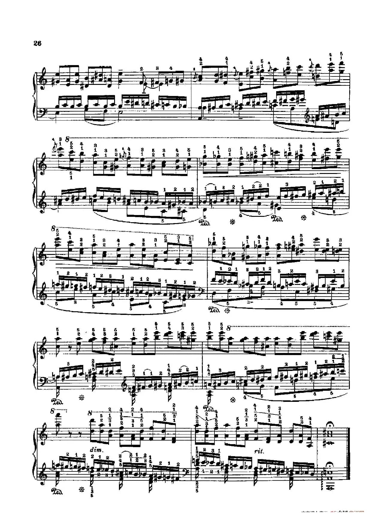 53首以肖邦练习曲为素材而作的练习曲（No.4）