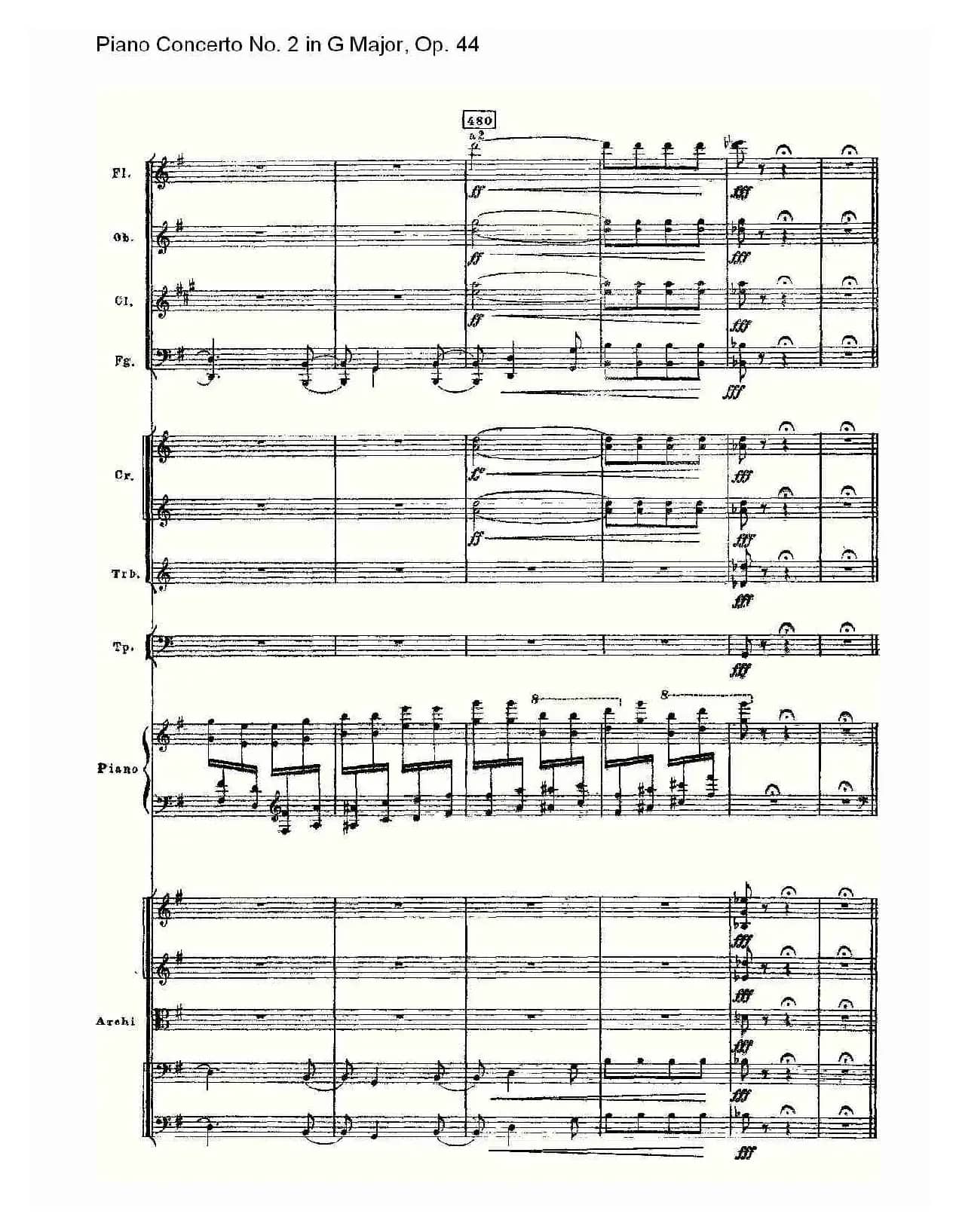 G大调第二钢琴协奏曲, Op.44第三乐章（二）