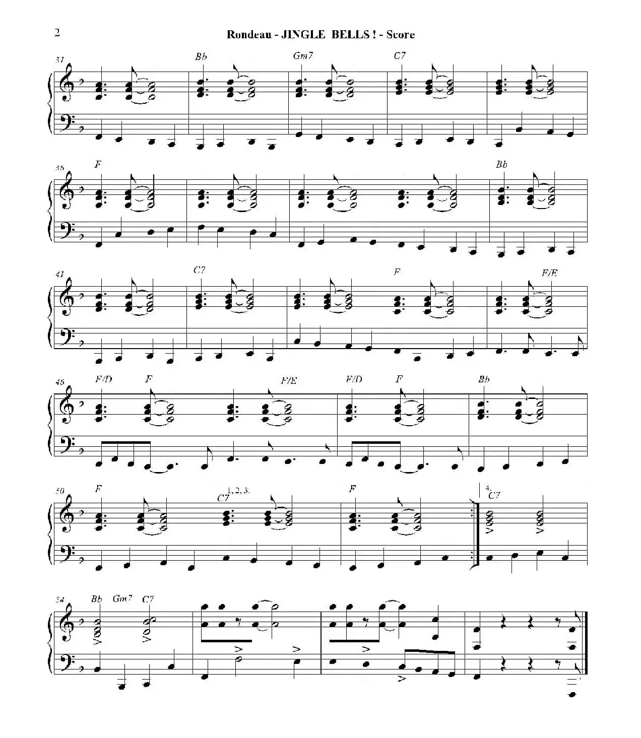 JINGLE BELLS！（钢琴、吉他分谱）