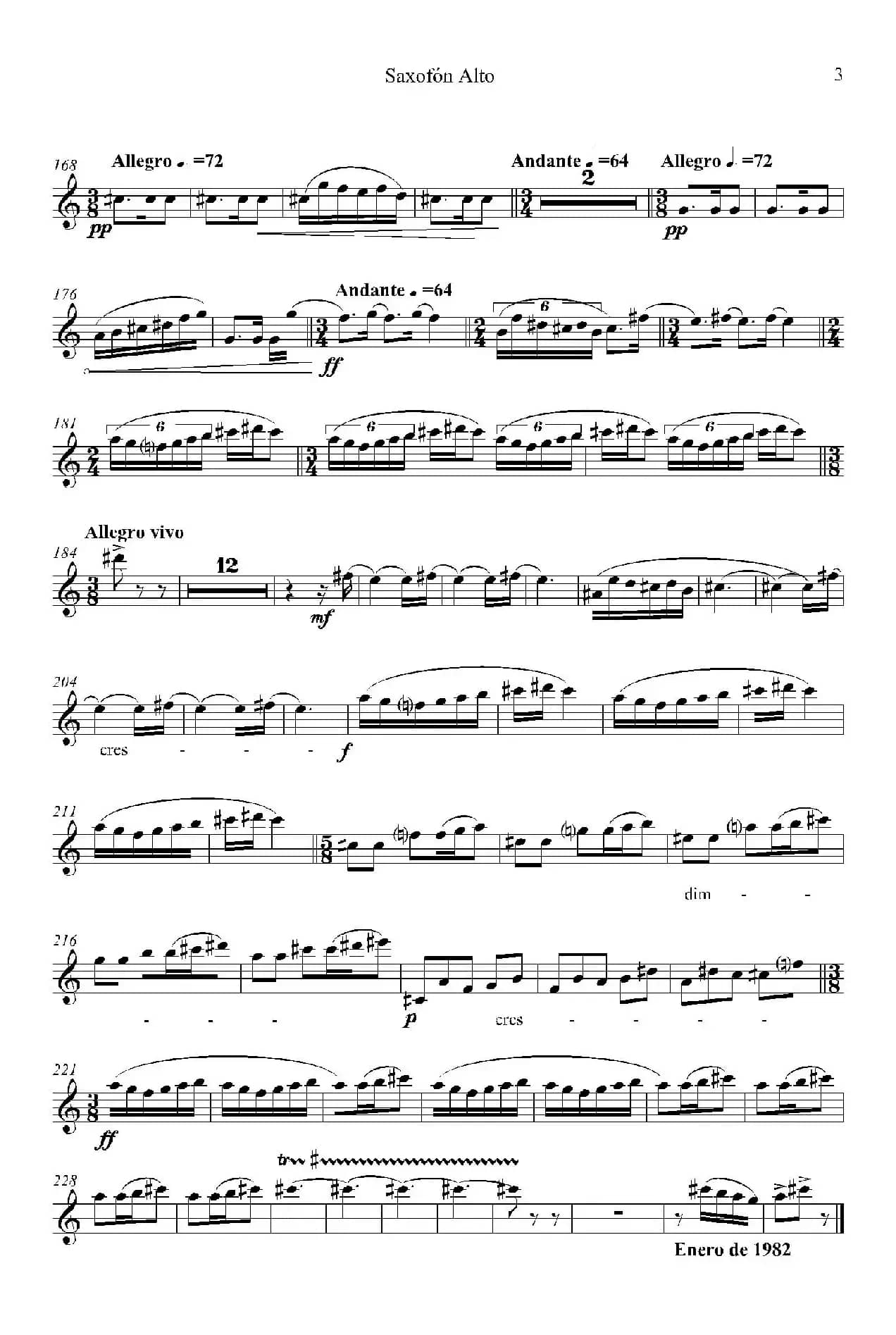 IMPROMTUS（中音萨克斯分谱）