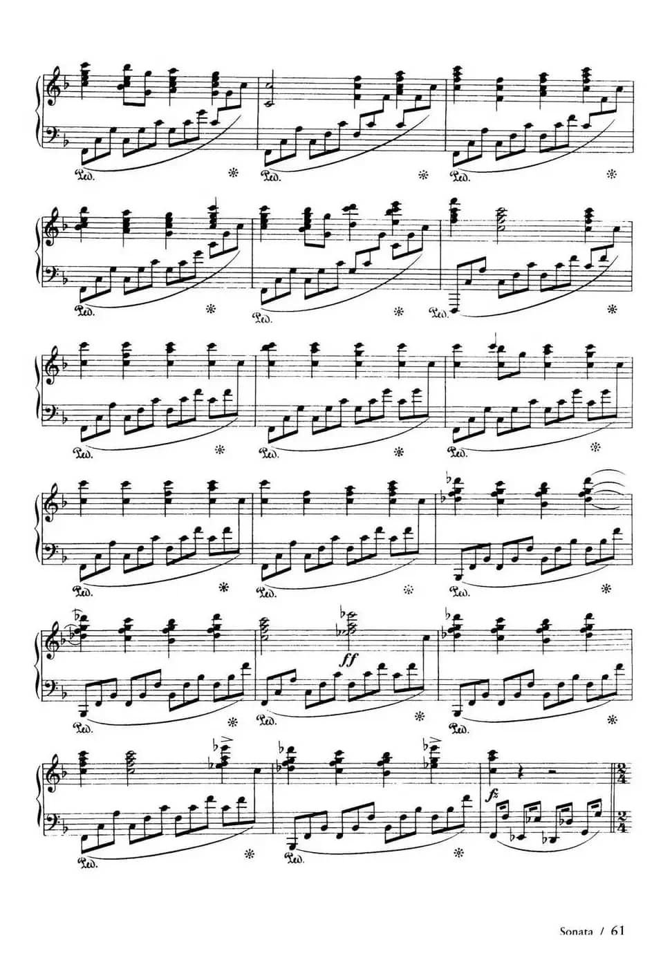 Piano Sonata in F Maj Op·12（F大调钢琴奏鸣曲·第三乐章）