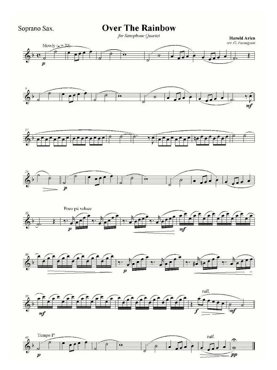 Over The Rainbow（四重奏）