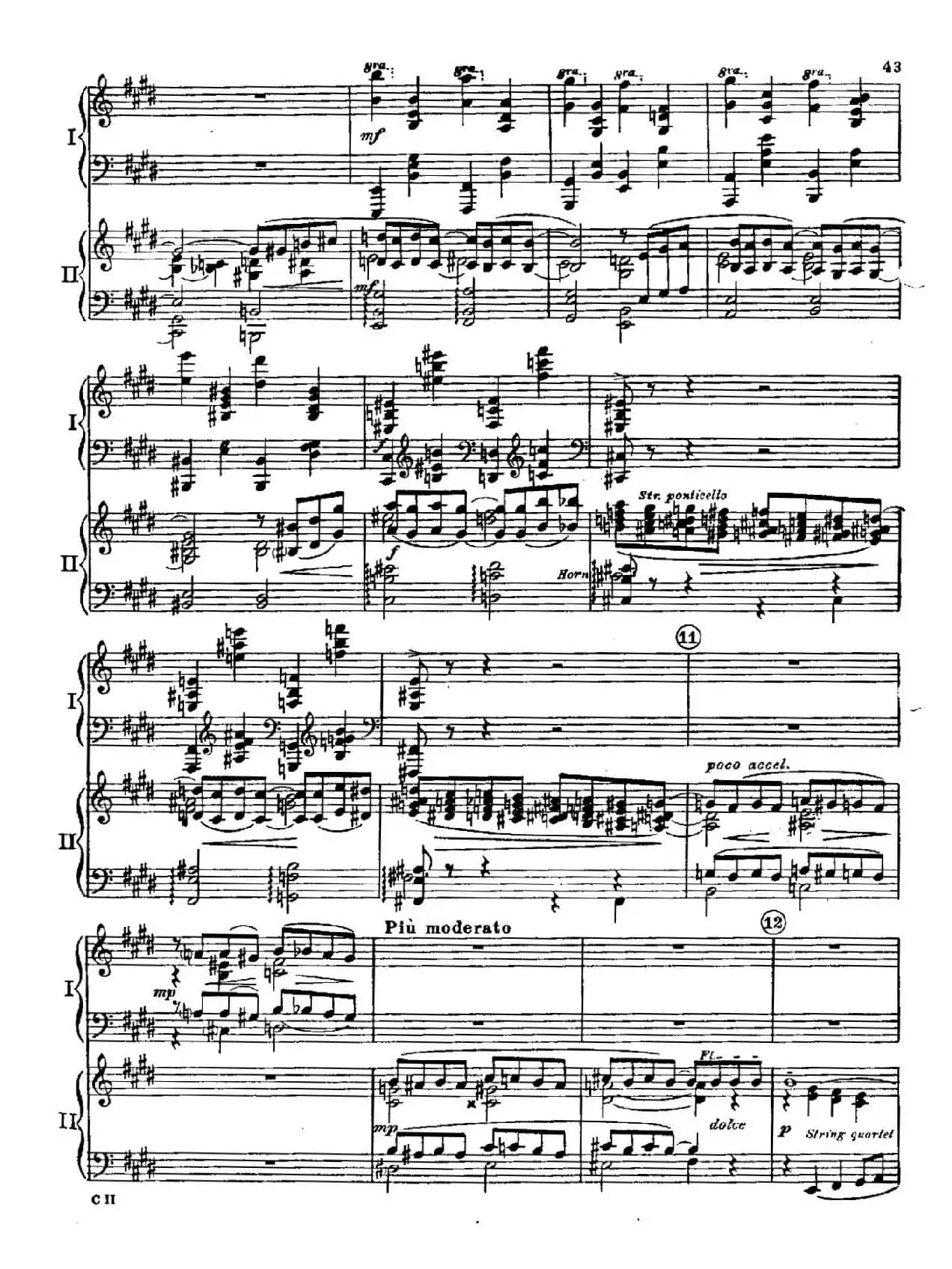 F大调爵士钢琴协奏曲（美版双钢琴原谱 P41—50）