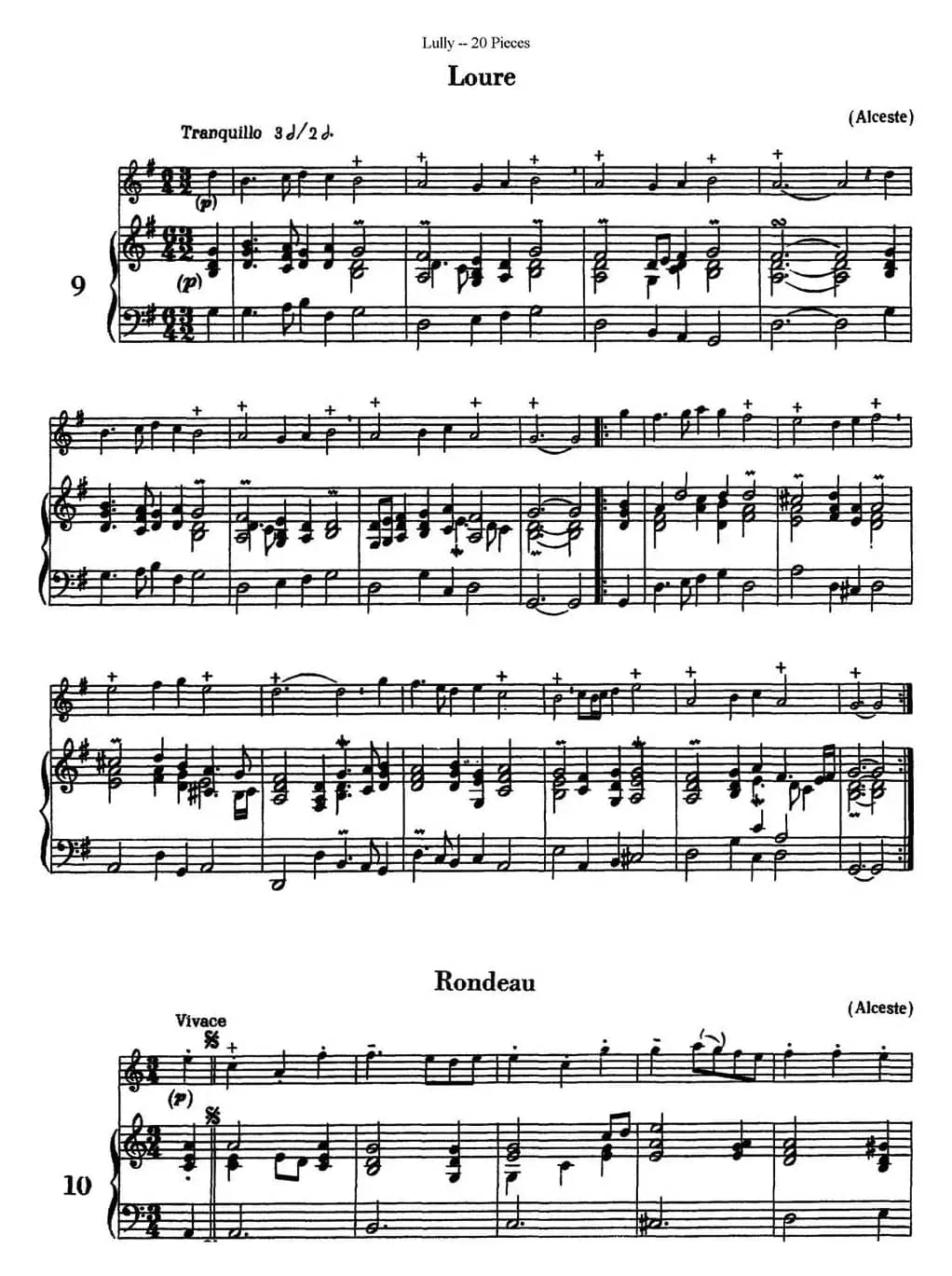 卢黎20首长笛附带钢琴伴奏曲