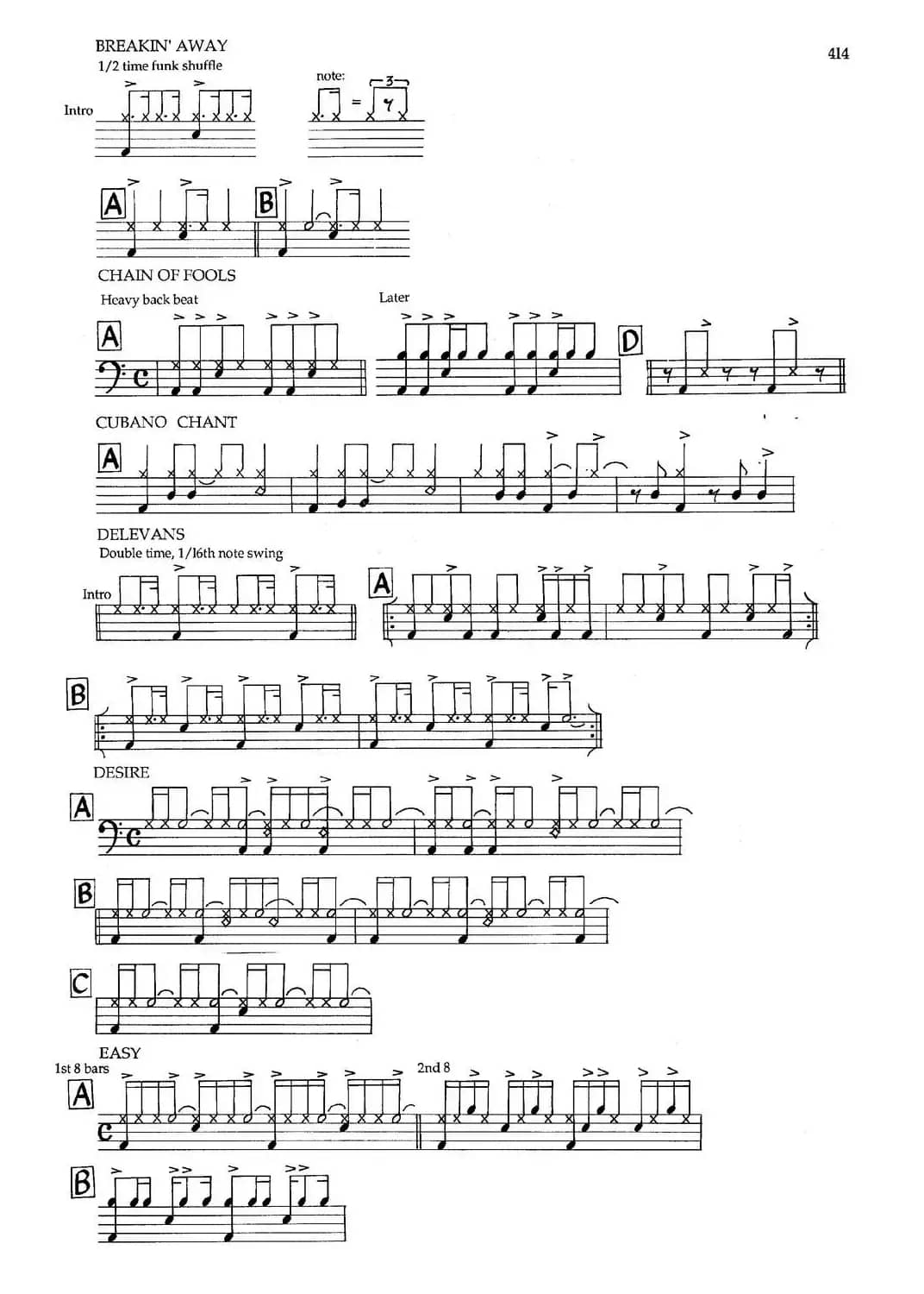 APPENDIXI - sample Drun Parts（爵士钢琴曲）