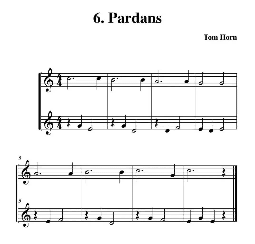 Pardans（简易二重奏）