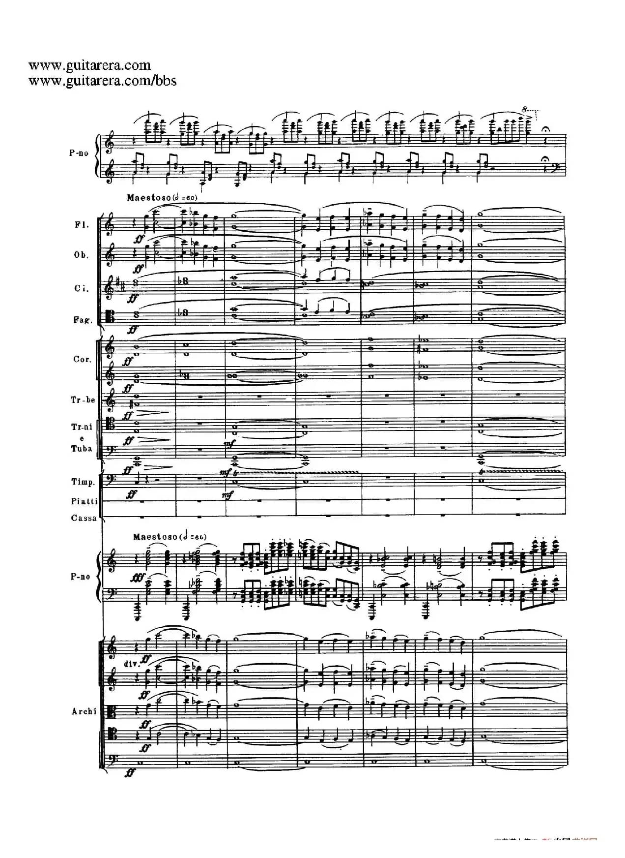 c小调第二钢琴协奏曲 Op.18（第三乐章总谱P25——37）