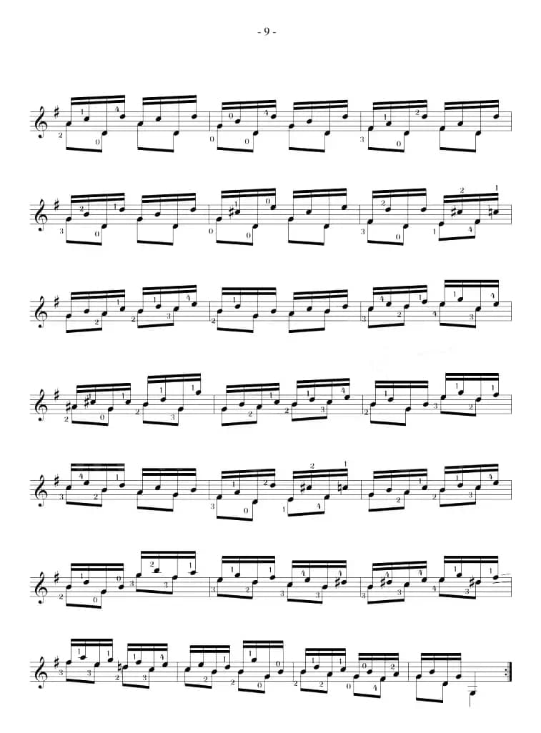 Fernando Sor《12 Studies,Op.35》（STUDY 5）