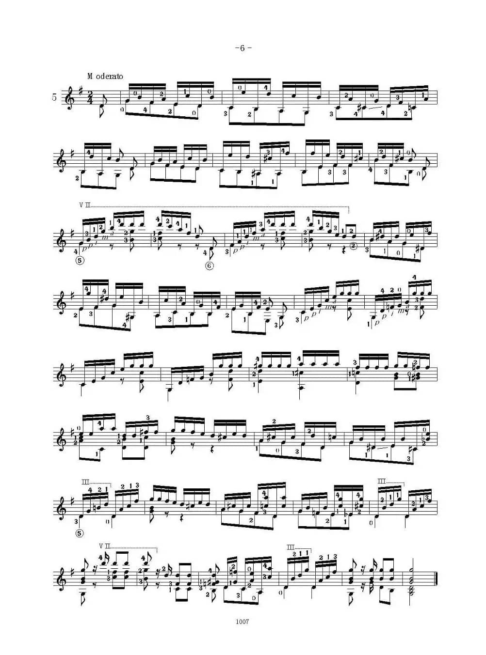 卡尔卡席25首练习曲之1——5