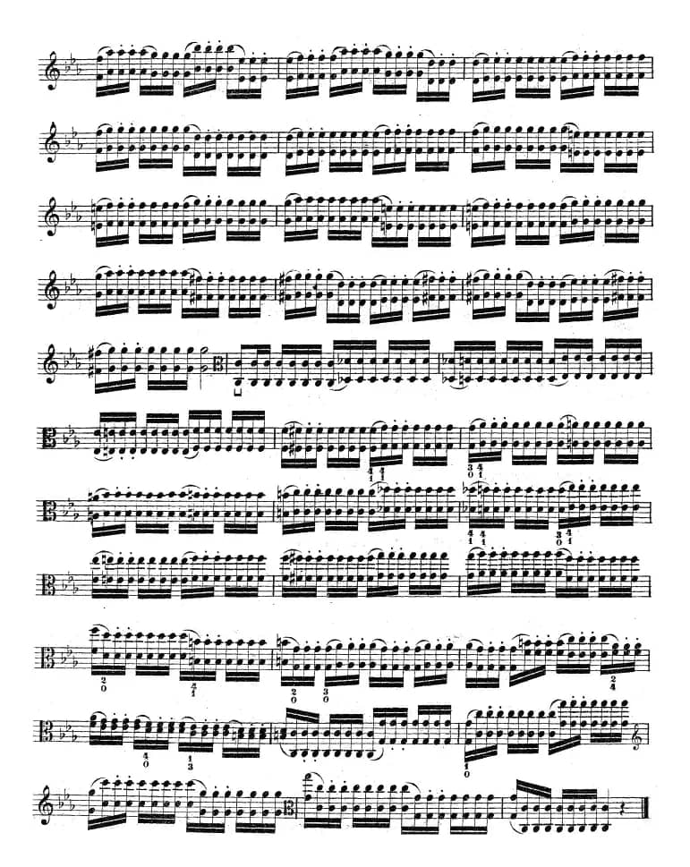 克莱采尔《中提琴练习曲40首》（ETUDE 20-23）