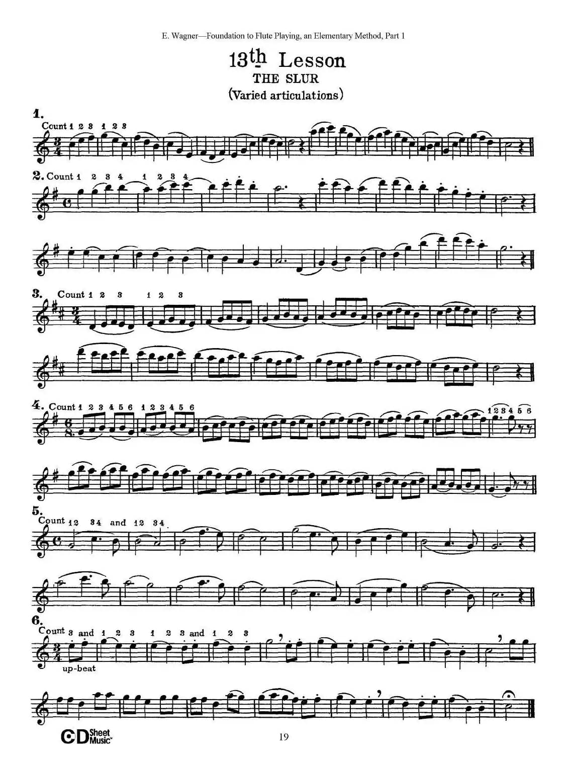 长笛演奏基础教程练习（11—20）