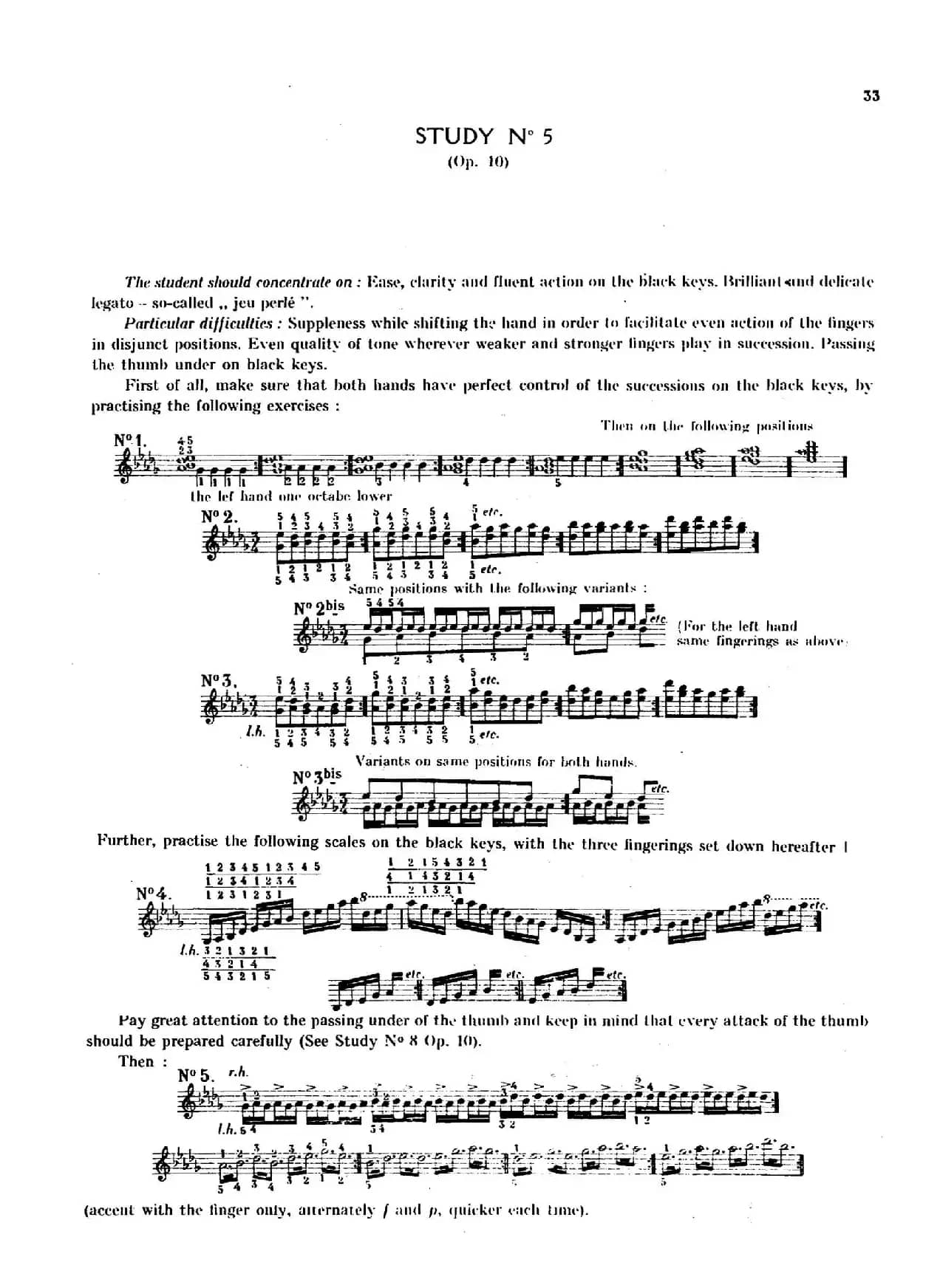 12 Etudes Op.10 柯尔托教学版（12首练习曲·5）