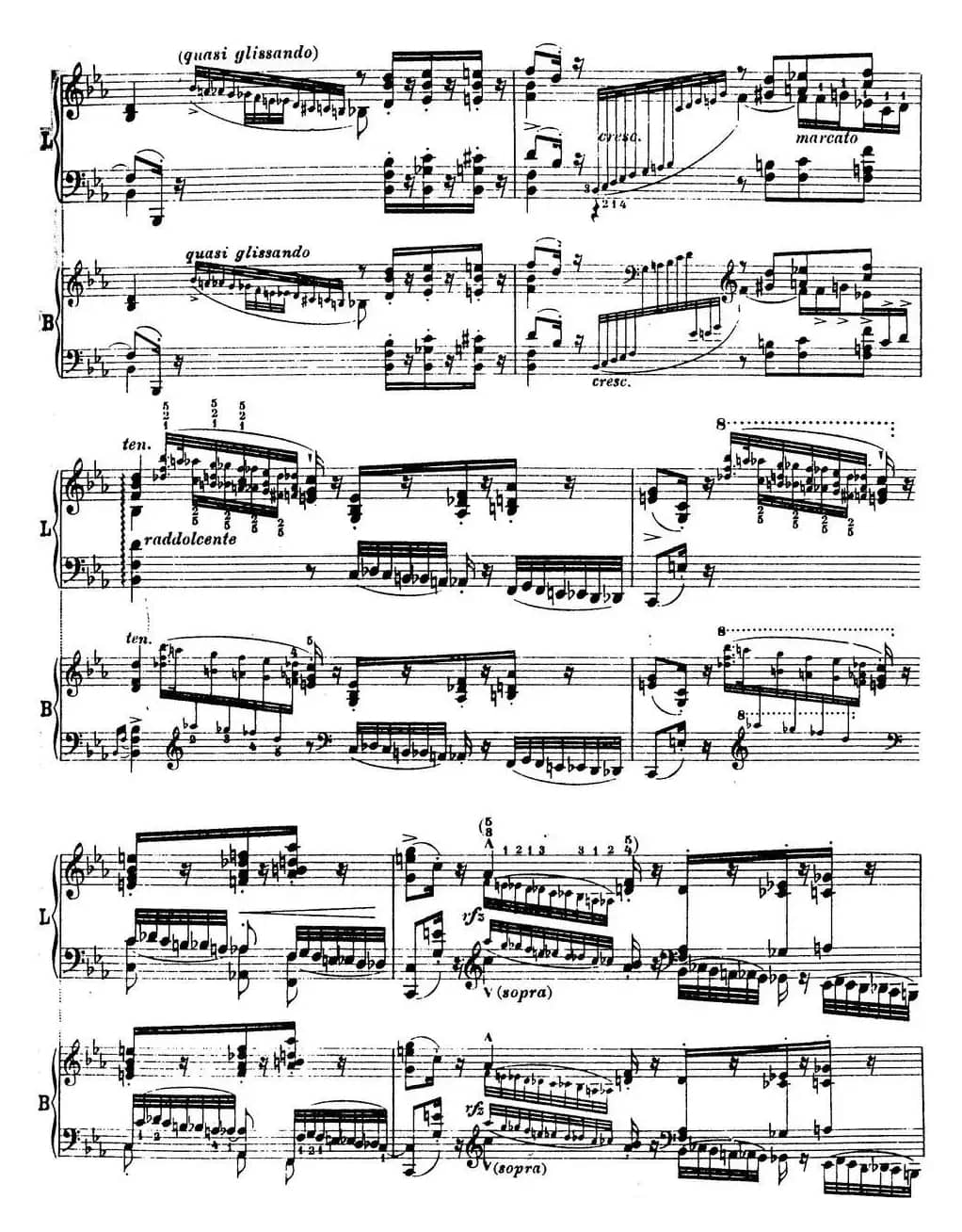 6首帕格尼尼大练习曲（Andantino capriccioso）