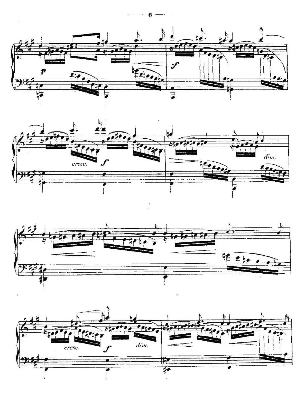 A大调练习曲“小溪”（Op.6）