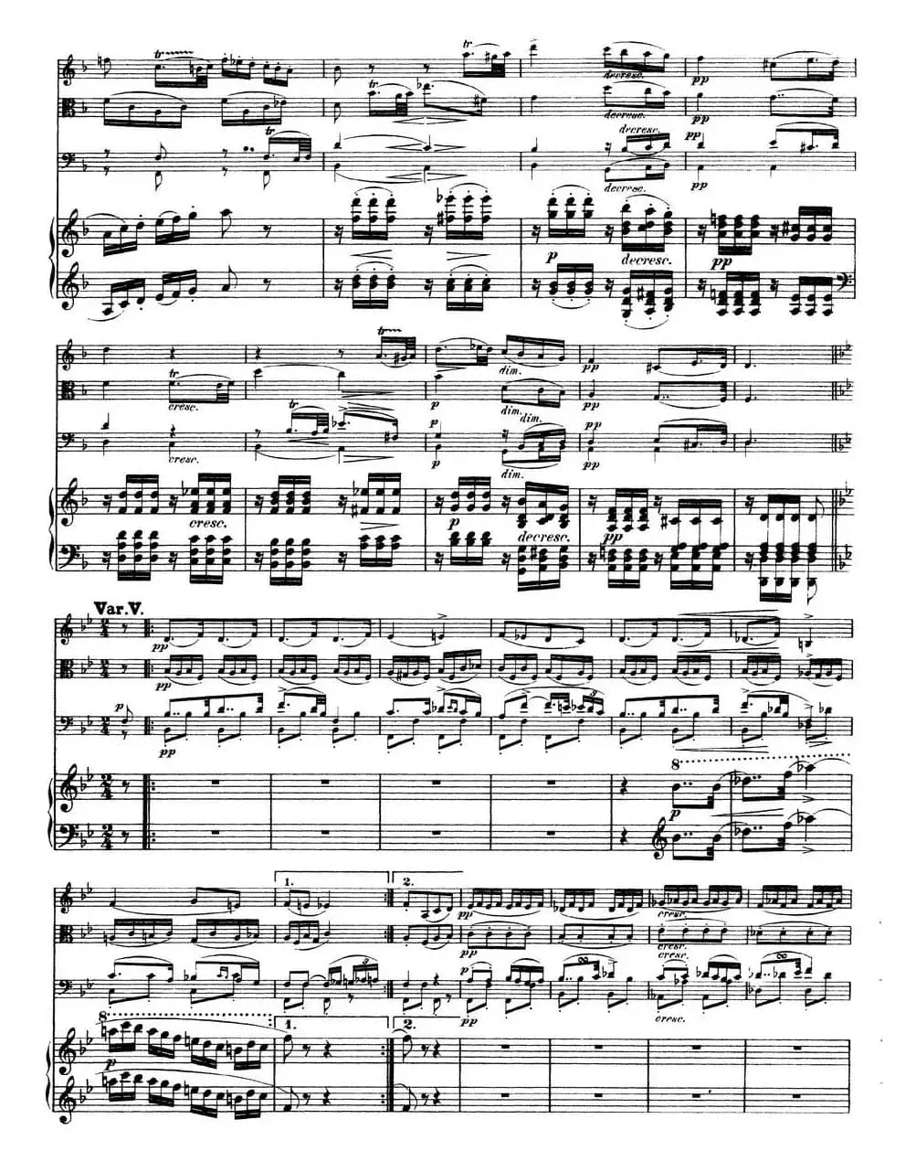 A大调鳟鱼五重奏（P31—40）（弦乐+钢琴）