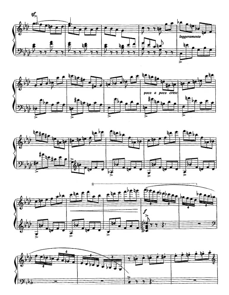 现代钢琴曲：7、即兴曲（Op.31，No.27）